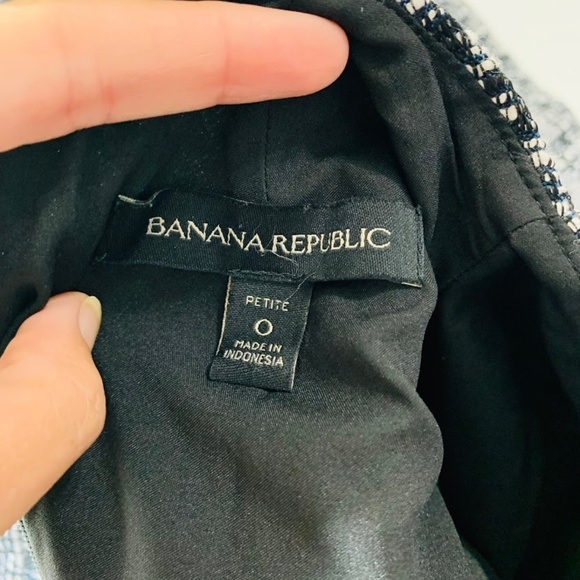 Banana Republic Tweed Mock Neck Sheath Dress Sz 0P - Picture 6 of 8